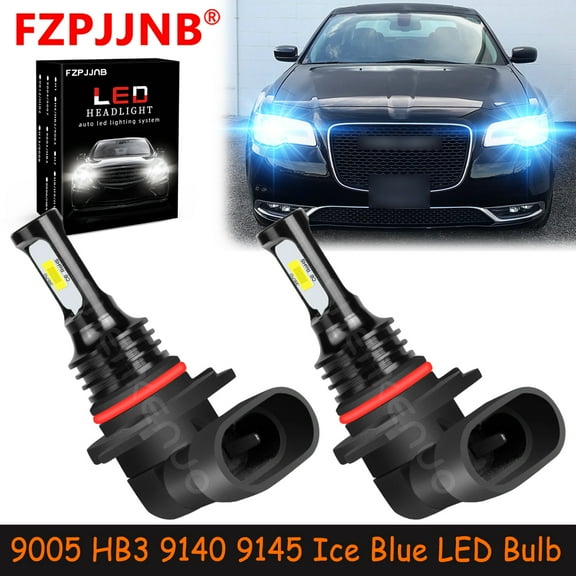 FZPJJNB 9005 9140 9145 for Chrysler 300 2016-2021 Ice Blue Led Headlights Bulb High/Low Beam,HKL,C18