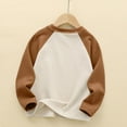 thumbnail image 5 of Eltusu Boys Long Sleeve Tops, Casual Soft Crewneck Thermal Spring Fall Undershirts Brown Size 11-12 T, 5 of 8