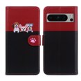 thumbnail image 2 of Compatible avec Google Pixel 8 Pro Étui Portefeuille Motif Animaux Mignons avec Fentes pour Cartes et Rabat, 2 of 5