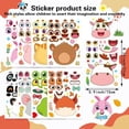 thumbnail image 3 of Clearance Birthday Party Supplies Decorations Party Best Animal Face Sticker Set for Kids DIY Craft Kit with 12 Sheets, Create Your Own Cute Animal Faces, Party Supplies, 3 of 5