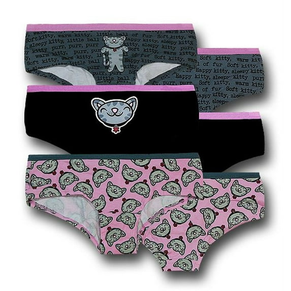 Big Bang Theory Soft Kitty Women's Hipster Briefs 3-Pack-Small