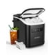 thumbnail image 1 of HiCOZY Máquina para hacer Hielo en 6 minutos, 26 lb/Día, Máquina para Hacer Hielo Portátil con Autolimpieza para Apartamentos, Cocinas, Oficinas, Campamentos(negro), 1 of 5