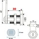 thumbnail image 4 of Cilindro de cerradura de leva, Cerradura de puerta de gabinete, Cerradura de leva de cilindro para cajón de buzón, 30 mm, 4 of 4