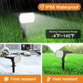 thumbnail image 4 of Luces Solares de Foco WELALO Paquete de 6 con 65 LED Impermeables IP68, 4 of 6