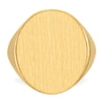 thumbnail image 4 of Solid 14k Yellow Gold Men's Engravable Signet Ring (21mm) - Size 8, 4 of 5