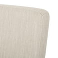 thumbnail image 2 of Noble House Benewah Fabric Dining Chair, Set of 2, Beige, Weathered, 2 of 6
