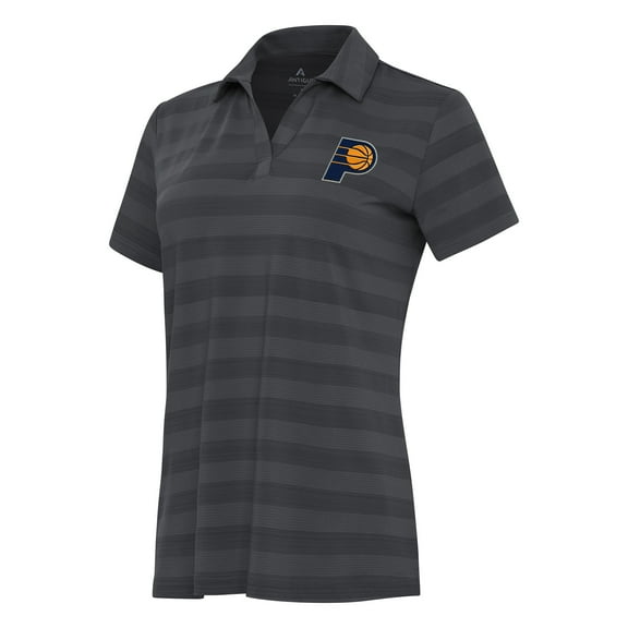 Women's Antigua Pewter Indiana Pacers Tunnel Polo