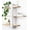 White&wooden, variant on Black Floating Shelves for Wall Mounted Shelving Unit Pine 3 Tier Large Shelf for Bedroom Living Room Office Bathroom Decoration Storage Photo Display Modern 20in