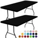 thumbnail image 1 of Mantel rectangular impermeable Smiry, paquete de 2 unidades para mesa de 6 pies, 1 of 8