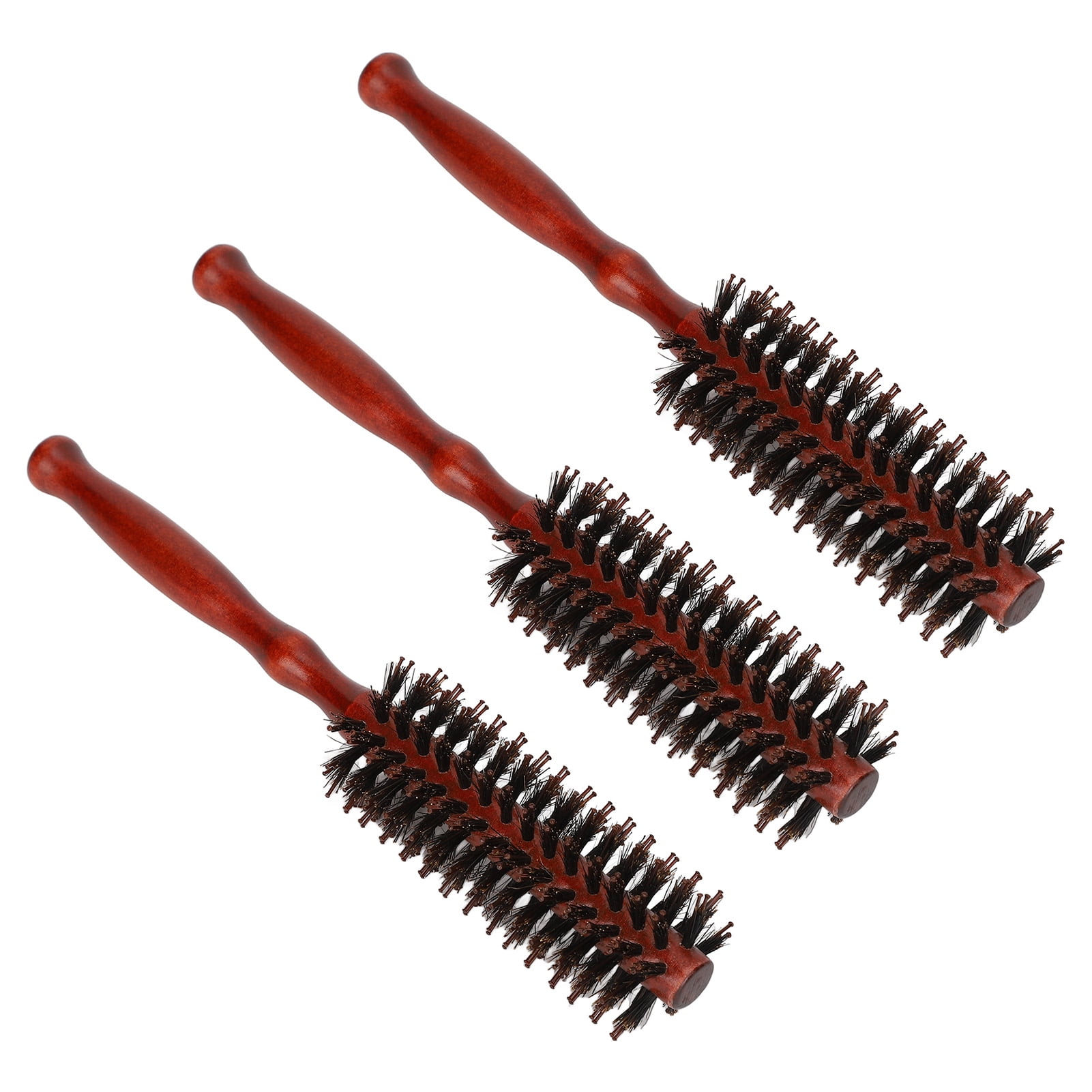 Bristle Round Hair Brush, High Temperature Wooden Brush Round Styling