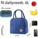 thumbnail image 3 of Bolsa de comida aislada Bolsa de almuerzo Bolsa de comida aislada para mujeres hombres niños Bolsa de almuerzo portátil impermeable Bolsa de picnic (azul), 3 of 5