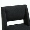 thumbnail image 3 of Zesthouse 18.3" Boucle Dining Chairs Set of 2, Extra Thick Upholstered Side Chair with High Back and Metal Legs, Modern Armless Kitchen Chairs for Dining Room, Black, 3 of 10