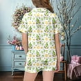 thumbnail image 5 of RMGVDSD Cute Girls Pajamas Sleepwear Easter 2 Piece Pajama Sets For Kids Easter Egg Print Short Sleeve Button Down Shirt Shorts Pajama Sets Soft Nightwear Nightgown, 5 of 6