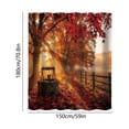 thumbnail image 3 of Halloween Shower Curtain Vintage Fall 70.9x59.1in Polyester Waterproof & Quick Dry for Bathroom Bathtub Home Apartment by MPOISVA, 3 of 6