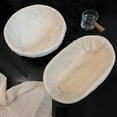 thumbnail image 3 of Bread Fermentation Basket with Cloth Bag Prevent Volatilization Natural Rattan Braided Bread Proofing Basket Sourdough Starter Bowl Baking Gift, 3 of 8