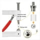 thumbnail image 2 of Máquina para Colocar Perlas, Máquina para Fijar Remaches de Cuentas, 5 Tamaños, Juego de Herramientas para Colocar Perlas con Prensa Manual para Sombreros, Accesorios de Bricolaje, 2 of 6