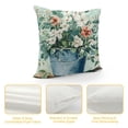 thumbnail image 4 of Qinduosi Eucalyptus Leaves Throw Pillow Covers Farmhouse Decorative Pillows Soft Velvet Cushion Cases for Couch Sofa Bed Home Decor White, 4 of 5