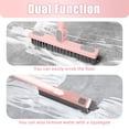 thumbnail image 4 of INWEJIA 2in1 Pink Squeezy Scrubber Floor Brush Scrubber, 58.66 inch Long Handle Grout Brush , 180° Rotatable Scrubber Cleaning Squeegee, 4 of 7