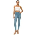 thumbnail image 4 of KHAKI & BLUE Cali1850 Women’s The Everyday Skinny Jeans – Soft Stretchy High Rise Comfy Casual Pants, 4 of 6