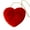 Red, variant on Heart Purse,Valentines Purse,10*8IN Furry Purse for Girls Heart Shaped Fluffy Faux Fur Handbag for Women Soft Small Shoulder Bag Clutch Purse Valentine's Day Gift(Pink)