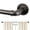 Grey, variant on KoshiMe 1 Inch Bronze Wrap-Around Curtain Rod, 120"-240" Heavy Duty Industrial Curtain Rods for Windows, Mount Wall or Ceiling,Easy Install