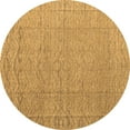 thumbnail image 1 of Ahgly Company Indoor Round Abstract Brown Modern Area Rugs, 5' Round, 1 of 4