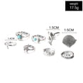 thumbnail image 4 of Joyas retro para mujer, 8 piezas, anillo geométrico, anillos con piedras preciosas con personalidad, 4 of 8