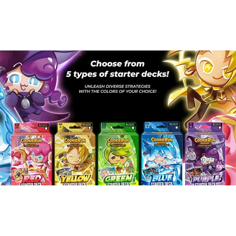 CookieRun: Braverse Trading Card Game - Starter Deck Blue - Flexible Game  Play Pack, 1 Player 60 Card Set, Competitive Battle TCG, Deck-Building -  Walmart.com