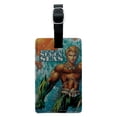 thumbnail image 1 of Aquaman King of the Sea Rectangle Leather Luggage Card Suitcase Carry-On ID Tag, 1 of 8