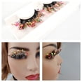 thumbnail image 2 of Xihbxyly Pestañas Postizas de Colores, Delineadores Reutilizables, Aspecto Natural con Lentejuelas Brillantes, Cómodas y de Fácil Aplicación, Perfectas para Fiestas, Cosplay y Fotografía. Se Adaptan, 2 of 3