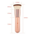 thumbnail image 4 of DUcare Foundation Brush for Liquid Makeup, Flat Top Kabuki Makeup Brushes Liquid Blending Mineral Powder Buffing Stippling Makeup Tools, Pink, 4 of 18