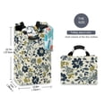 thumbnail image 2 of Yayeee Freestanding Laundry Hamper with Handle Collapsible Large Storage Basket for Clothes, Light Floral, 2 of 7