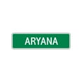 thumbnail image 1 of Aryana Girls Name Indoor Outdoor Letter Printed Label Wall Plaque Decoration Aluminum Metal Sign 4"x13.5", 1 of 1