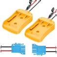 thumbnail image 1 of 2 Pcs Adaptateur de Roue d'Alimentation pour Batterie Lithium 20V, Adaptateur de Batterie avec Connecteur de Faisceau, Conversion d'Adaptateur d'Alimentation DC, Adaptateur de Roue d'Alimentation 2x, Couleur Photo, 1 of 7