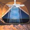 thumbnail image 5 of IMossad Portable USB Ceiling Fan for Camping and Outdoor Use - Mini Tent Fan for Hanging in Gazebo Tents and Canopies - Battery Powered with 11.48ft Extension Cord, 5 of 7