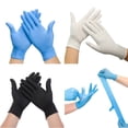 thumbnail image 2 of Guantes desechables de látex de caucho de nitrilo de 20/50 piezas para cocina, lavavajillas, trabajo, jardín, limpieza del hogar, salón de belleza, 2 of 5