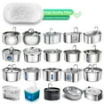 thumbnail image 2 of BN-LINK 16 Pack Cat Water Fountain Filter, Cat Fountain Replacement Filters for Stainless Steel 67oz, 95oz, 135oz Automatic Pet Fountain Dispenser(8 Filters& 8 Sponges), 2 of 7