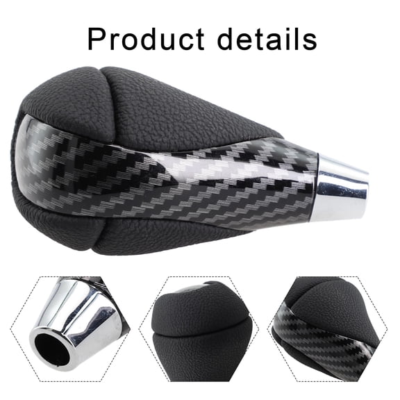 Car Carbon Fiber Leather Automatic Gear Stick Shift Knob For Lexus IS250 2006 - 2012 Automatic Transmission Gear Box Accessories