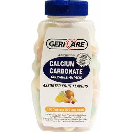 calcium carbonate antacid chewable geri
