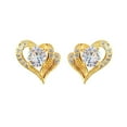 thumbnail image 1 of Fiudx Pendientes de Corazón de Cristal, Deslumbrantes Pendientes de Joyería de Moda, Brillantes Accesorios para El Día a Día, Perfectos para Fiestas o Aniversarios, Regalo para Novias o para Ti Misma, 1 of 2