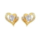 thumbnail image 1 of Teissuly Dazzling Women's Fashion Crystal Heart Earring Heart Ear Studs Jewelry Gift Teissuly WER202401220508, 1 of 1