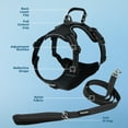 thumbnail image 4 of Voyager Dog Harness Dual Leash Attachment No-Pull Control Adjustable Soft by Strong Pet Harness for Medium and Large Dogs with 3M Reflective Technology with Leash Included - Black, S (Chest 22-27"), 4 of 8