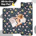 thumbnail image 4 of Pioneer Flower Floral Print Pattern Teens Toddler Nap Mat with Pillow, Sleeping Mat Bag for Preschool Daycare 59"x22", 4 of 6