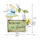 thumbnail image 2 of Bienvenida Para Puerta, Placa De Arte Del Hierro, Tablero Colgante De Bienvenida, Colgante De Flor Para El Hogar, Restaurante, Hotel, Decoración De Dormitorio Yuarrent HA041320-02, 2 of 6