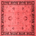 thumbnail image 1 of Ahgly Company Indoor Square Oriental Red Industrial Area Rugs, 5' Square, 1 of 4