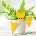 thumbnail image 4 of Pebbuoy 6Pcs Double Sided Sticky Board Odorless Waterproof Fruit Fly Trap UV Resistant Child Pet Safe Plant Yellow Sticky Traps for Indoor Outdoor Kitchen, 4 of 6