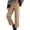 Khaki, variant on Women's High Waisted Wide Leg Baggy Jeans Stretchy Denim with Pockets