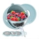 thumbnail image 3 of Colador con TazóN para Mezclar Juego de Rallador Cuenco Colador Cuenco Colador de Frutas Coladores y Coladores de Alimentos Cuenco de Cocina Giratorio-B, 3 of 10