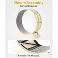 thumbnail image 3 of Ktaxon Cat Exercise Wheel 31in w/Green Mat & Free Teaser Wand, Safe PP Treadmill for Cats, White, 3 of 9