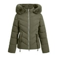 thumbnail image 4 of Wancir Women's Winter Packable Down Jacket Plus Size Ultralight Long Down Outerwear Puffer Jacket Hooded Coat, 4 of 9